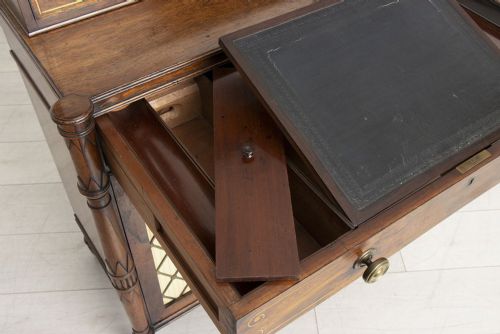 REGENCY ROSEWOOD SECRETAIRE CHIFFONIER 1810 - ADDITIONAL PHOTO 16