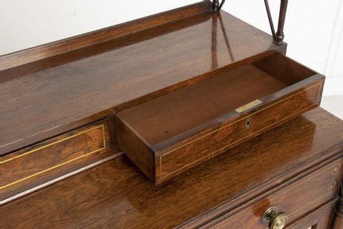 REGENCY ROSEWOOD SECRETAIRE CHIFFONIER 1810 - ADDITIONAL PHOTO 19