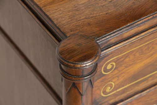 REGENCY ROSEWOOD SECRETAIRE CHIFFONIER 1810 - ADDITIONAL PHOTO 20