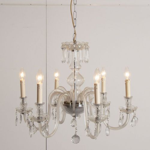 A 1920'S SWAN STYLE LARGE CHANDELIER - ADDITIONAL PHOTO 1