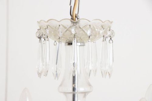 A 1920'S SWAN STYLE LARGE CHANDELIER - ADDITIONAL PHOTO 3
