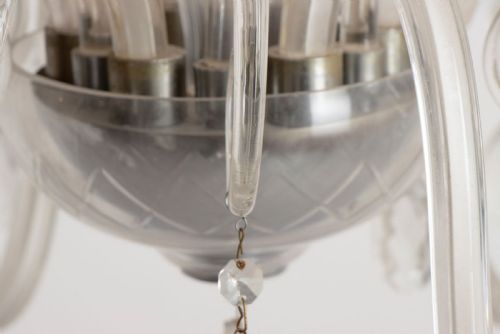 A 1920'S SWAN STYLE LARGE CHANDELIER - ADDITIONAL PHOTO 6