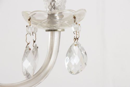 A 1920'S SWAN STYLE LARGE CHANDELIER - ADDITIONAL PHOTO 8