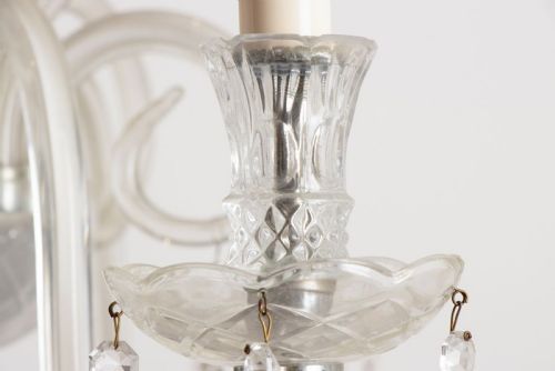 A 1920'S SWAN STYLE LARGE CHANDELIER - ADDITIONAL PHOTO 9