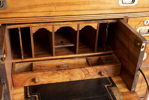 ANTIQUE CHINESE EXPORT CAMPHORWOOD MILITARY CAMPAIGN SECRETAIRE CHEST 1830'S - ADDITIONAL PHOTO 11