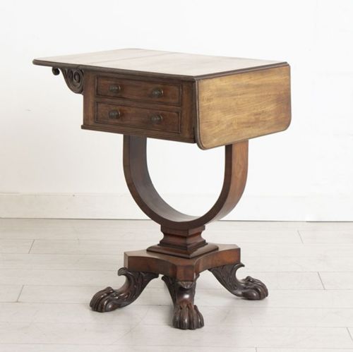 EXCELLENT SMALL GEORGIAN MAHOGANY SECRETAIRE SIDE TABLE C1800 - ADDITIONAL PHOTO 2