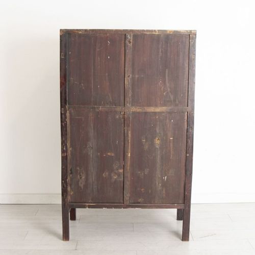CHINESE LACQUERED PERIOD ORIGINAL STORAGE CABINET C1880S - ADDITIONAL PHOTO 3