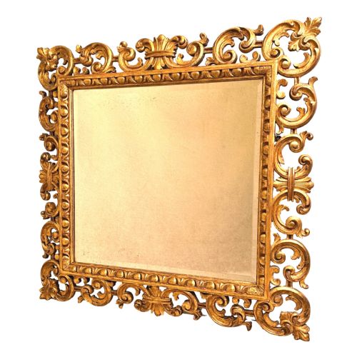 A DELIGHTFUL AND EXTREMELY ATTRACTIVE SUPERB QUALITY LATE 18TH CENTURY ITALIAN GILTWOOD WALL MIRROR - ADDITIONAL PHOTO 2