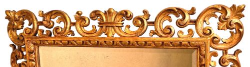 A DELIGHTFUL AND EXTREMELY ATTRACTIVE SUPERB QUALITY LATE 18TH CENTURY ITALIAN GILTWOOD WALL MIRROR - ADDITIONAL PHOTO 3