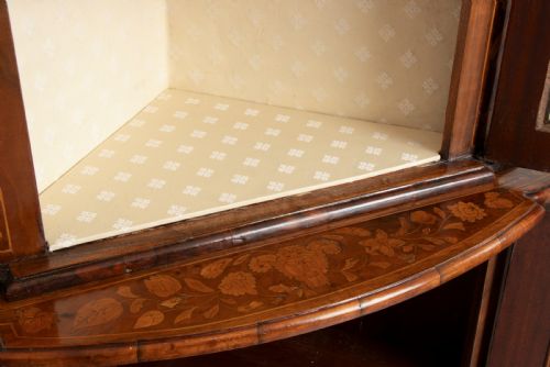 DUTCH MARQUETRY INLAID CORNER CUPBOARD C1820S - ADDITIONAL PHOTO 5