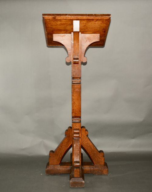 A VICTORIAN OAK CHURCH LECTERN - ADDITIONAL PHOTO 4