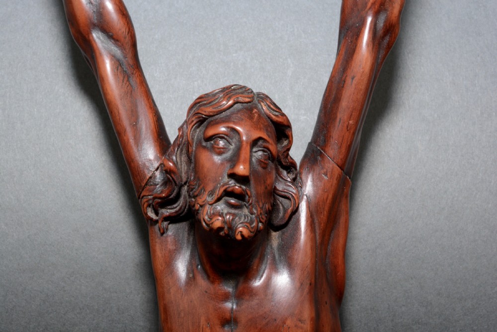 A hand carved fruitwood corpus figure from the 18th century View III