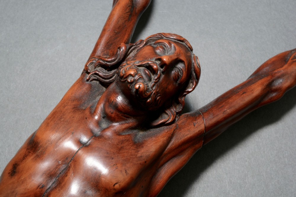 A hand carved fruitwood corpus figure from the 18th century View VIII