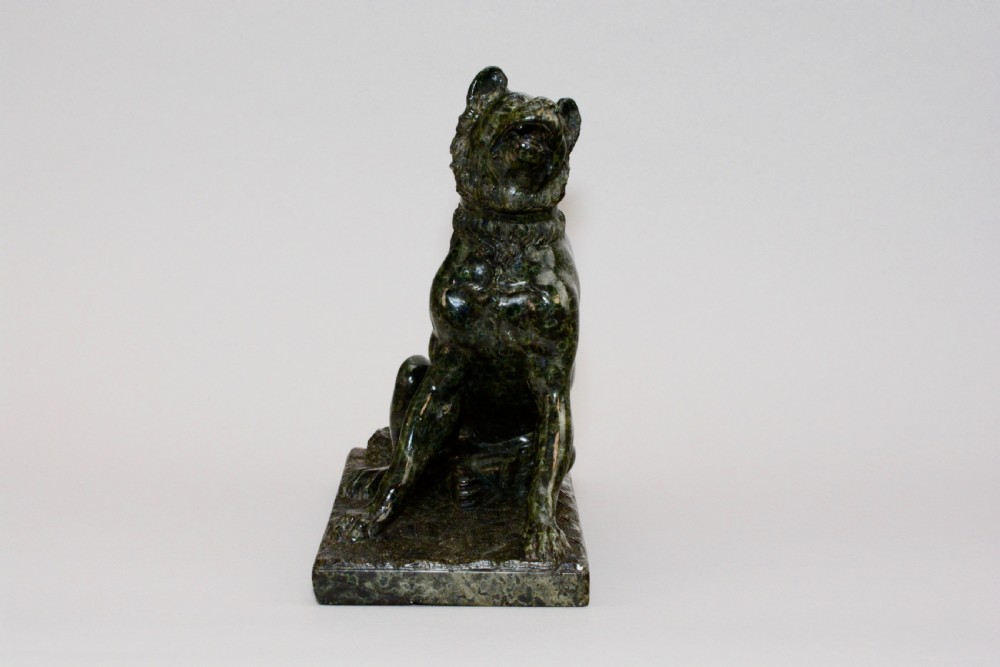19th C marble 'The Dog of Alcibiades' or 'The Jennings Dog'. View II