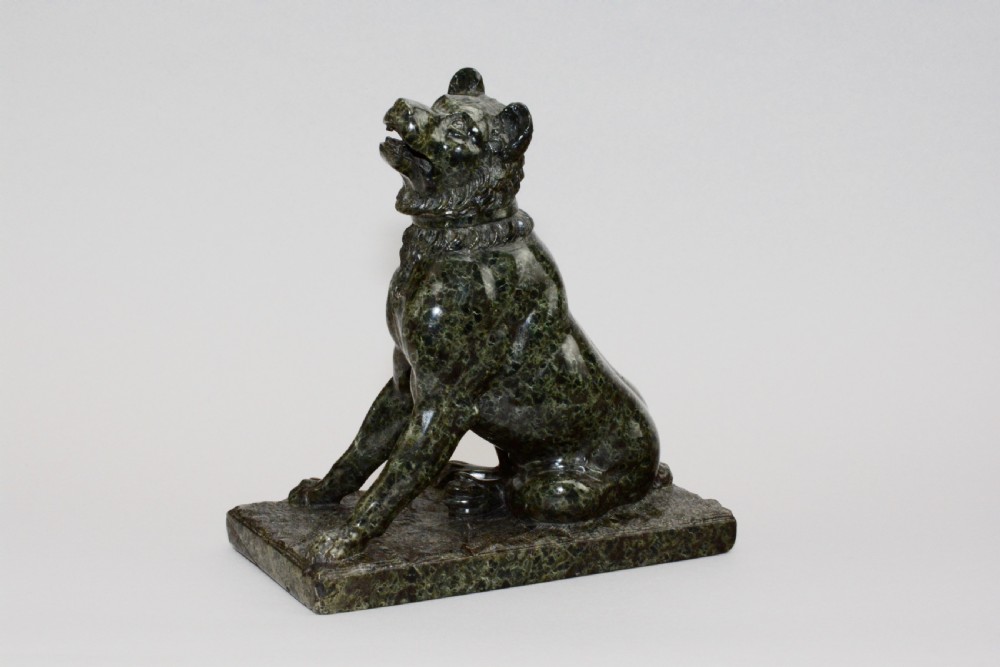 19th C marble 'The Dog of Alcibiades' or 'The Jennings Dog'. View III