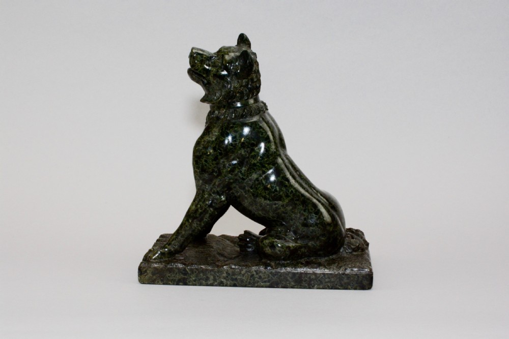 19th C marble 'The Dog of Alcibiades' or 'The Jennings Dog'. View IV