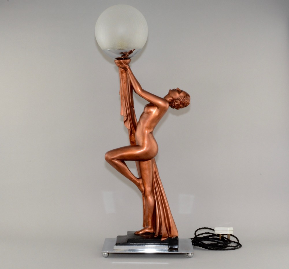 A British 1930's Art Deco lady lamp.