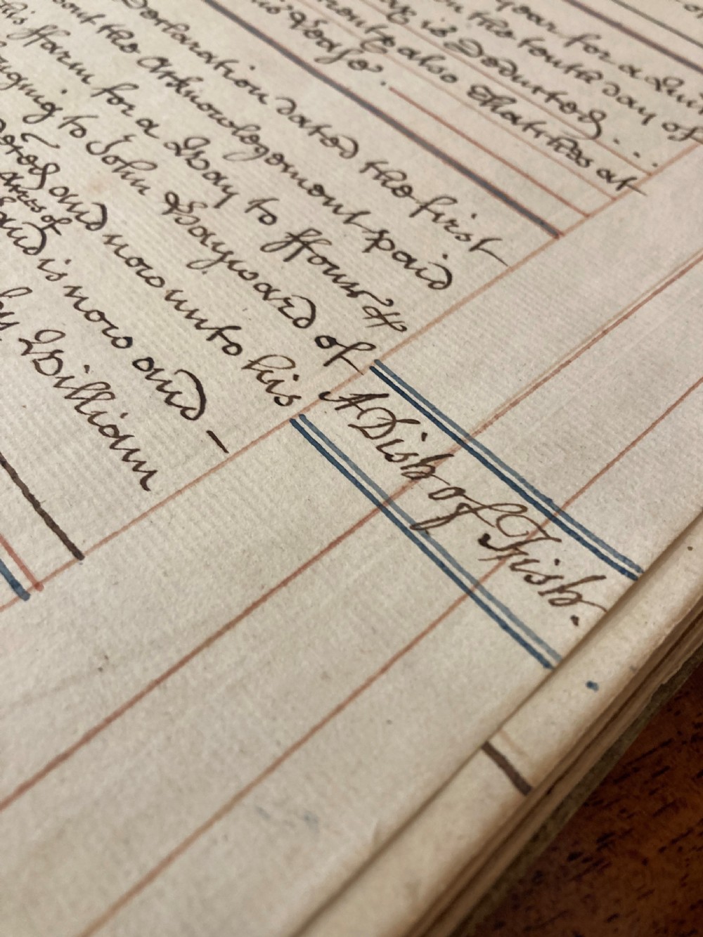 Circa 1760 rent book -Museum collectors piece View II