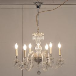 A 1920'S SWAN STYLE LARGE CHANDELIER