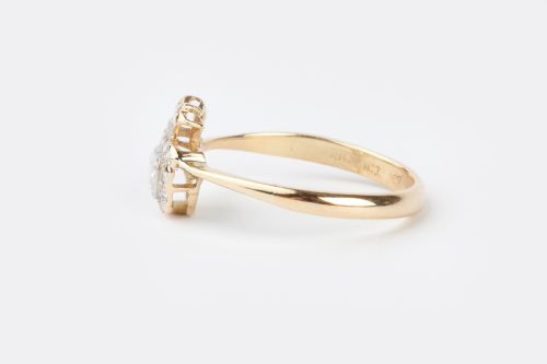 EDWARDIAN DIAMOND PRESENT RING - ADDITIONAL PHOTO 3