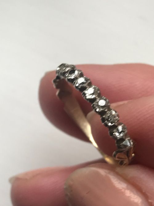 A GEORGIAN ETERNITY BAND - ADDITIONAL PHOTO 2