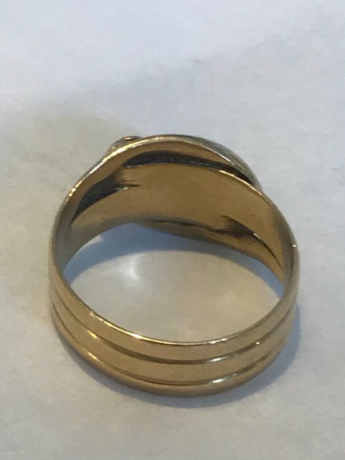 VICTORIAN 18CT GOLD SNAKE RING - ADDITIONAL PHOTO 2