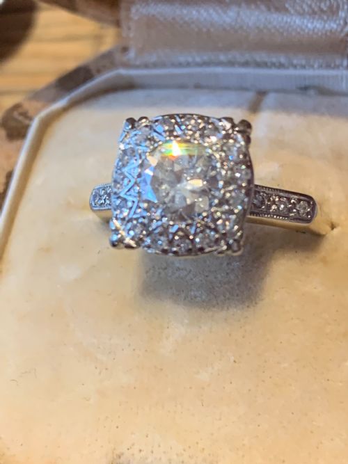 1CT DIAMOND VINTAGE RING - ADDITIONAL PHOTO 1