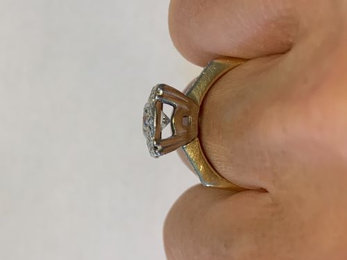 1CT DIAMOND VINTAGE RING - ADDITIONAL PHOTO 5