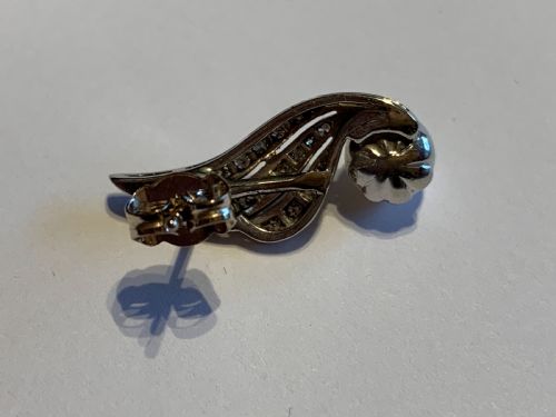 VINTAGE 1960S WINGED PEARL AND DIAMOND EARRINGS - ADDITIONAL PHOTO 2