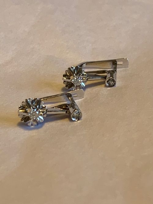 DIAMOND MID CENTURY EARRINGS - ADDITIONAL PHOTO 10