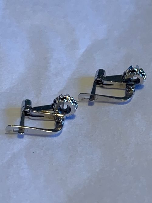 DIAMOND MID CENTURY EARRINGS - ADDITIONAL PHOTO 11