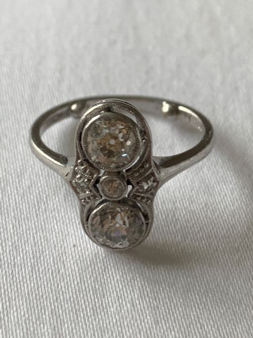 ANTIQUE OLD EUROPEAN CUT DIAMOND RING - ADDITIONAL PHOTO 1