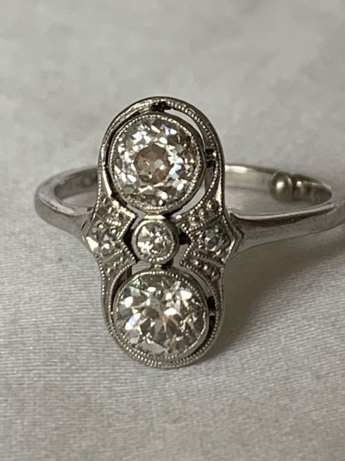 ANTIQUE OLD EUROPEAN CUT DIAMOND RING - ADDITIONAL PHOTO 3