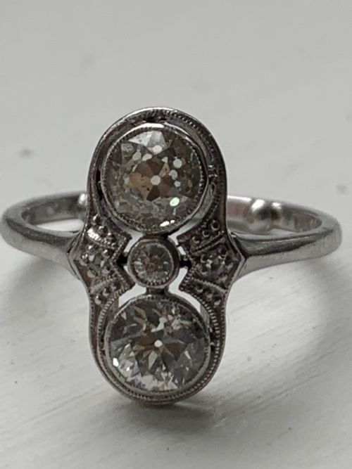 ANTIQUE OLD EUROPEAN CUT DIAMOND RING - ADDITIONAL PHOTO 4