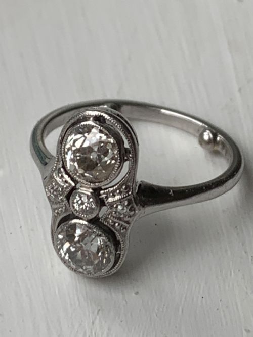 ANTIQUE OLD EUROPEAN CUT DIAMOND RING - ADDITIONAL PHOTO 5