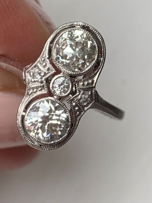 ANTIQUE OLD EUROPEAN CUT DIAMOND RING - ADDITIONAL PHOTO 6