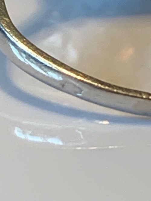 PLATINUM AND DIAMOND 1930S FRENCH DIAMOND RING - ADDITIONAL PHOTO 2