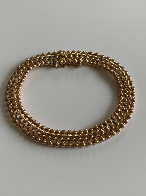antique 9ct gold bracelet - CATEGORY: ANTIQUE JEWELLERY - DATED EDWARDIAN