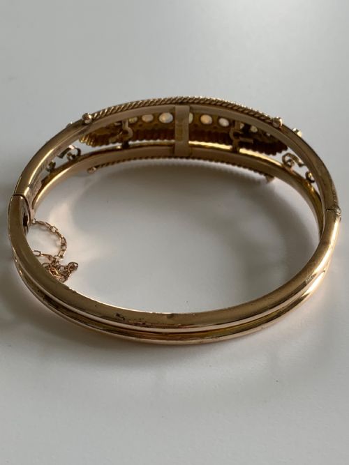EDWARDIAN 9CT OPAL AND RUBY BRACELET - ADDITIONAL PHOTO 3