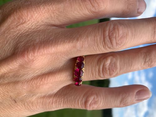 NATURAL RUBY VICTORIAN RING - ADDITIONAL PHOTO 3