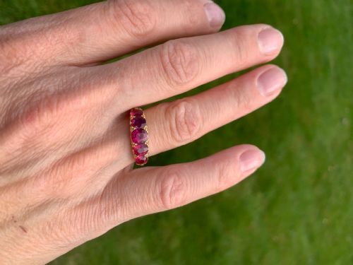 NATURAL RUBY VICTORIAN RING - ADDITIONAL PHOTO 5