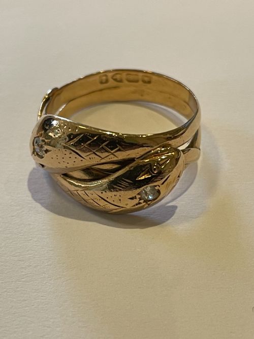 18ct gold victorian snake ring - CATEGORY: ANTIQUE JEWELLERY - DATED VICTORIAN