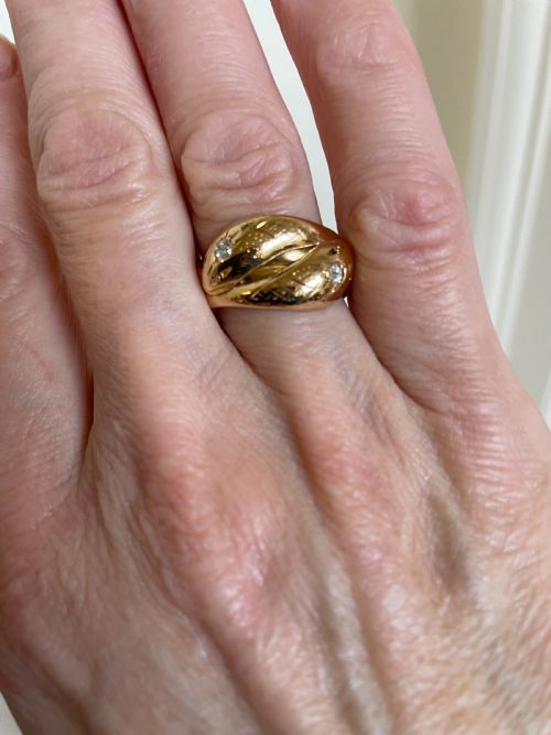 18CT GOLD VICTORIAN SNAKE RING - ADDITIONAL PHOTO 2