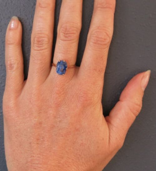 NATURAL SAPPHIRE EARLY 20TH CENTURY RING - ADDITIONAL PHOTO 3