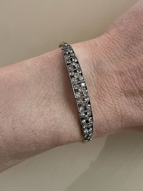 DIAMOND BRACELET 2 CARATS CIRCA 1910 - ADDITIONAL PHOTO 4