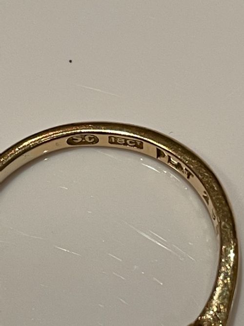 OLD EUROPEAN CUT EARLY 20TH CENTURY FIVE STONE DIAMOND RING - ADDITIONAL PHOTO 5
