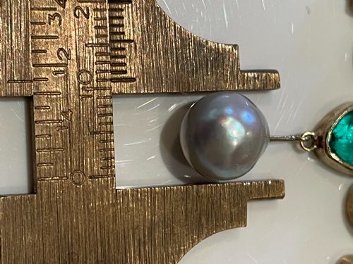 LATE 19TH CENTURY EMERALD AND PEARL NECKLACE - ADDITIONAL PHOTO 6