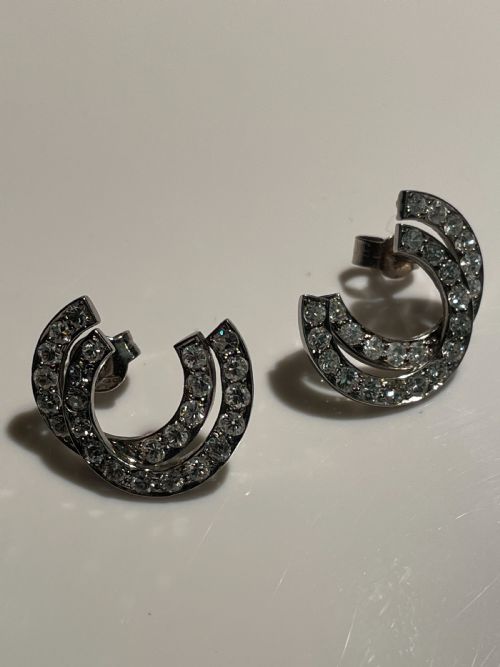 ART DECO DIAMOND EARRINGS - ADDITIONAL PHOTO 1