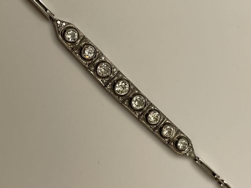 DIAMOND ART DECO LINE BRACELET - ADDITIONAL PHOTO 1