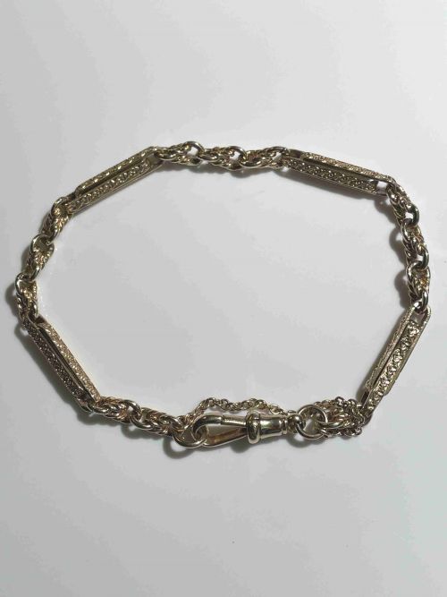 1950s watch chain style bracelet - CATEGORY: ANTIQUE JEWELLERY - DATED 1950